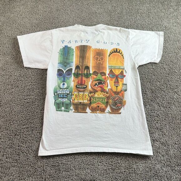 VINTAGE Caribbean Soul Jimmy Buffett Shirt Mens Medium Party Gods 2001 READ - Picture 1 of 15